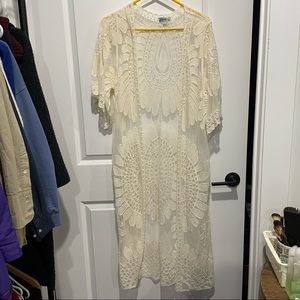 Rebellion Again Lace Robe sz L